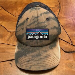 Patagonia Tie Dye Trucker Hat Acid Wash Outdoor Hike Climb Gym Snapback Adult